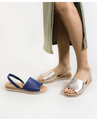 Women's Sandals with Elastic in the Strip of Trás