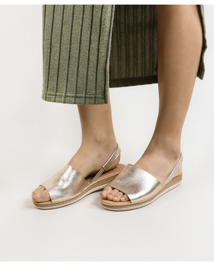 Sandalias femeninas con elástico en la Franja de Trás