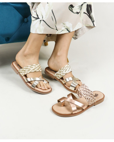 Zapatillas de mujer con Strip decorada