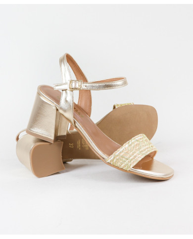 Sandalias de mujer Ginova con decoración de rayas