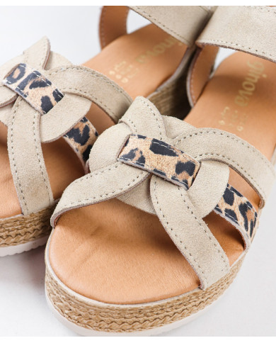 Sandalias de mujeres Ginova con patrón