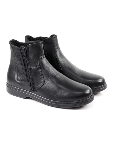Botas Pretas de Homem Ginova com Fecho