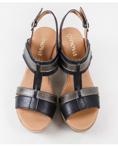 Sandalias de mujeres Ginova Compensado