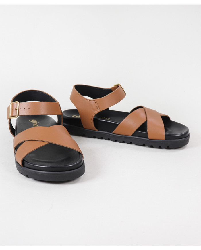 Sandalias de mujeres con azulejo de goma