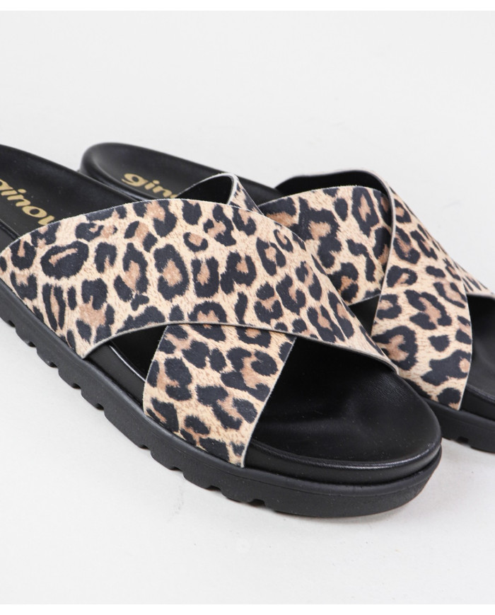 Zapatillas de mujeres con azulejo de goma