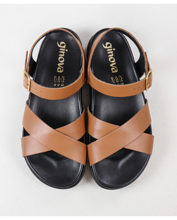 Sandalias de mujeres con azulejo de goma