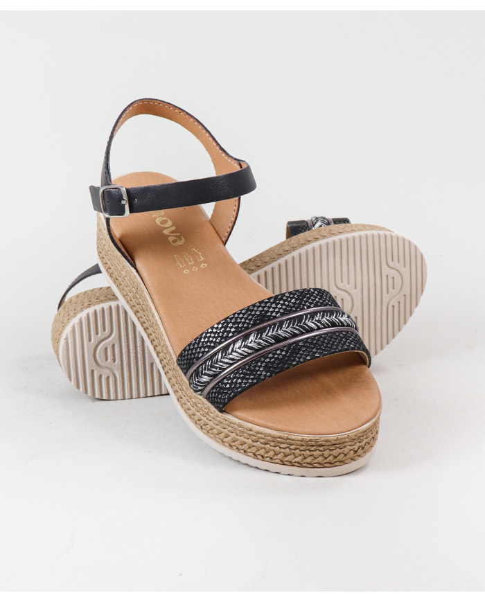Women's Sandals with Strip Decorated