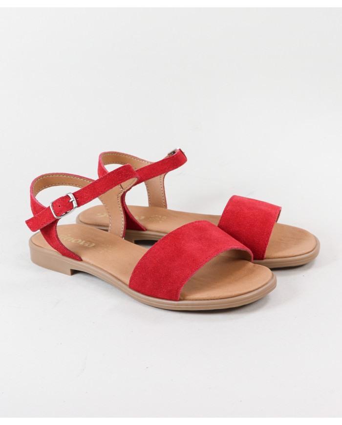 Sandalias de mujeres Ginova en Camurça