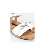 Sandalias de mujeres Ginova con raya decorado con cadena