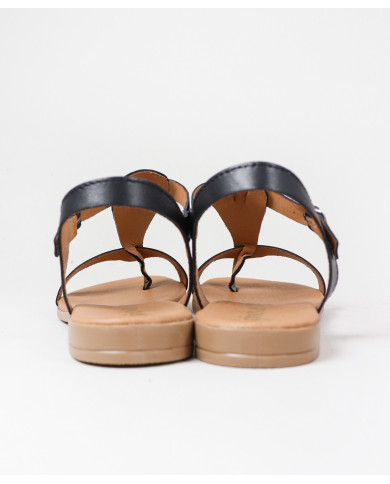 Sandalias de mujeres con decoración de rayas