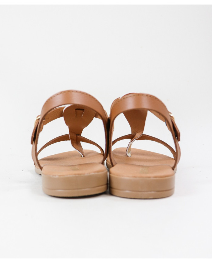 Sandalias de mujeres con decoración de rayas