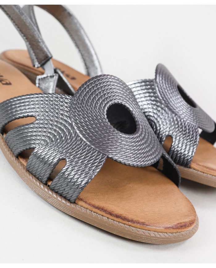 Sandalias de mujeres Ginova con tira en Relevo