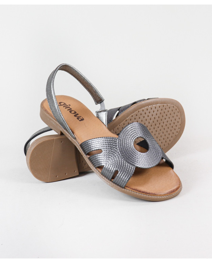 Ginova Women's Sandals with Strip in Relevo