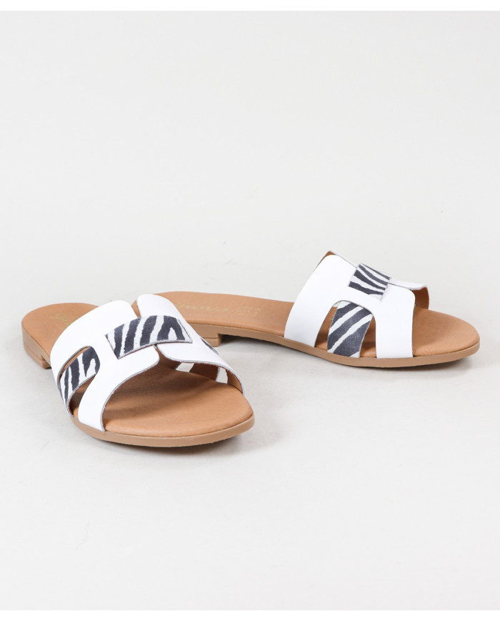 Ginova Women's Slippers with Strip Decorated