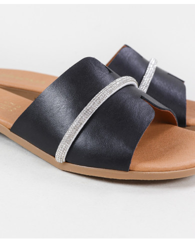 Zapatillas de mujer Ginova con decoración de rayas