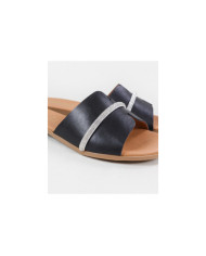 Zapatillas de mujer Ginova con decoración de rayas