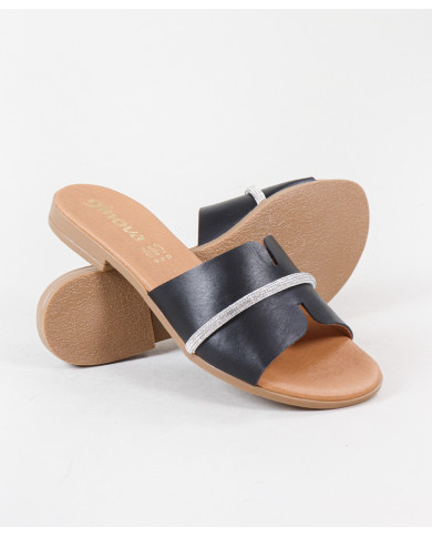 Zapatillas de mujer Ginova con decoración de rayas