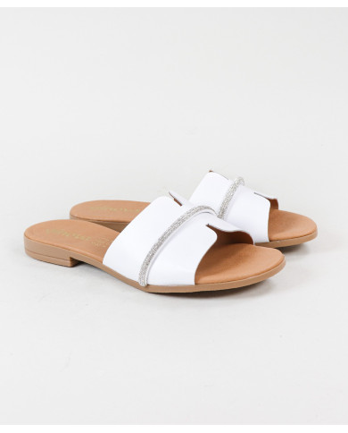 Zapatillas de mujer Ginova con decoración de rayas