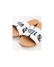 Zapatillas de mujer Ginova con decoración de rayas