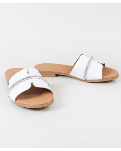 Zapatillas de mujer Ginova con decoración de rayas