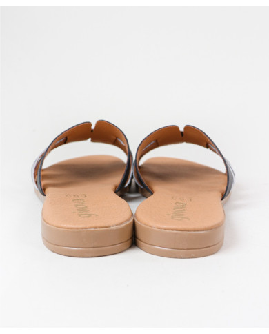 Ginova Women's Slippers with Strip Decorated