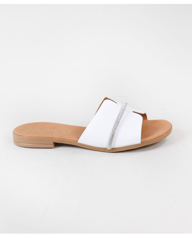 Ginova Women's Slippers with Strip Decorated