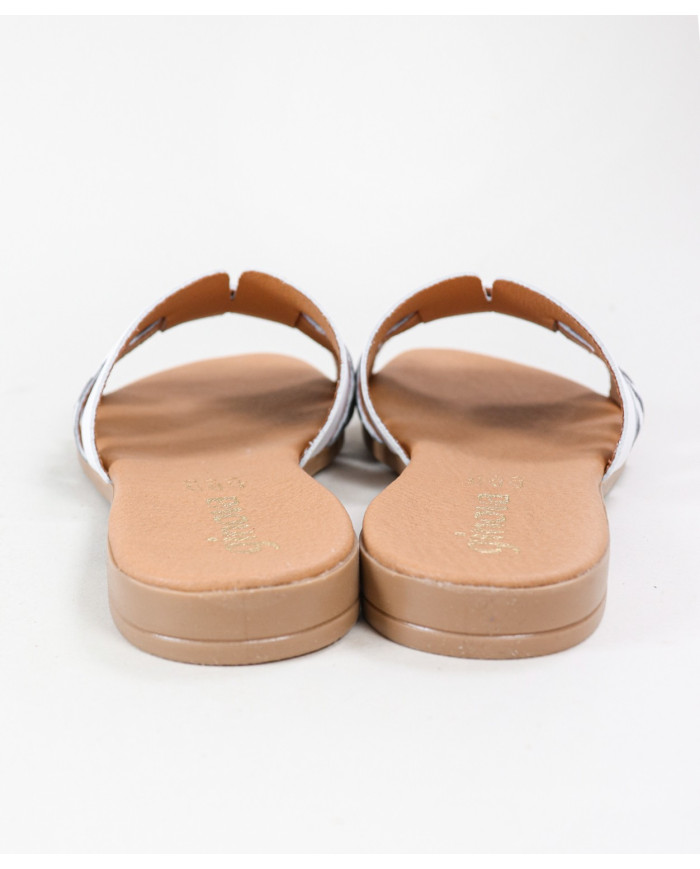 Ginova Women's Slippers with Strip Decorated