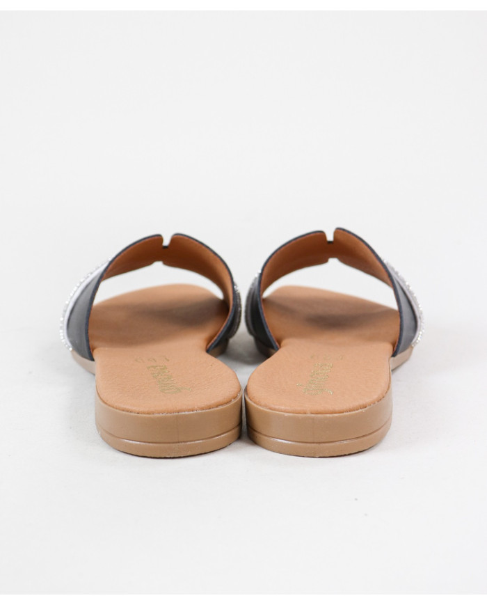 Ginova Women's Slippers with Strip Decorated