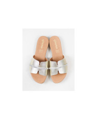 Ginova Women's Slippers with Strip Decorated