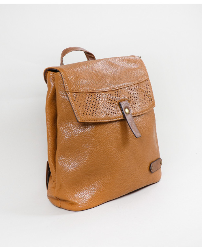 Women's Backpack with Perforated Detail