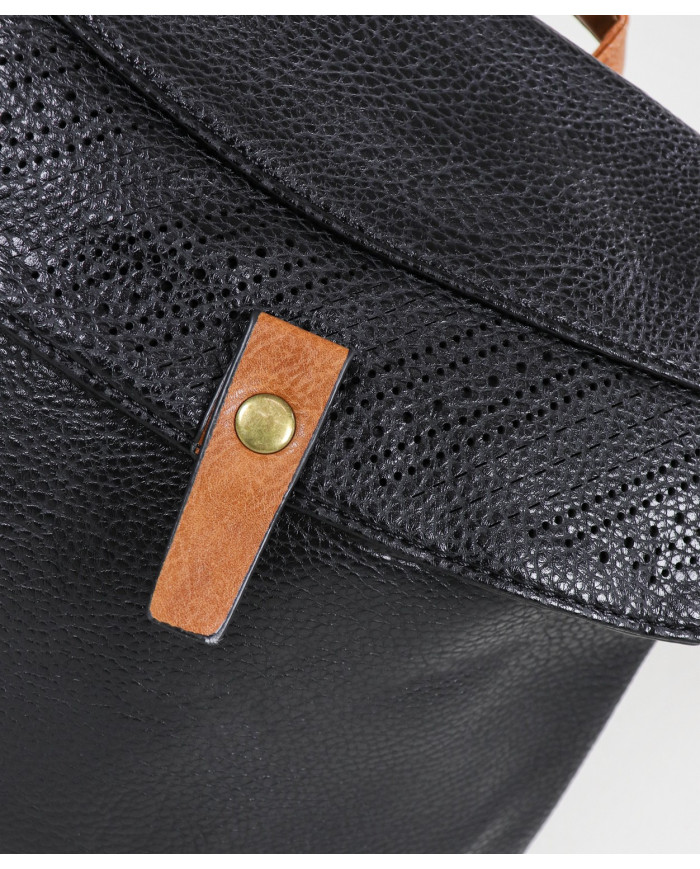 Women's Backpack with Perforated Detail