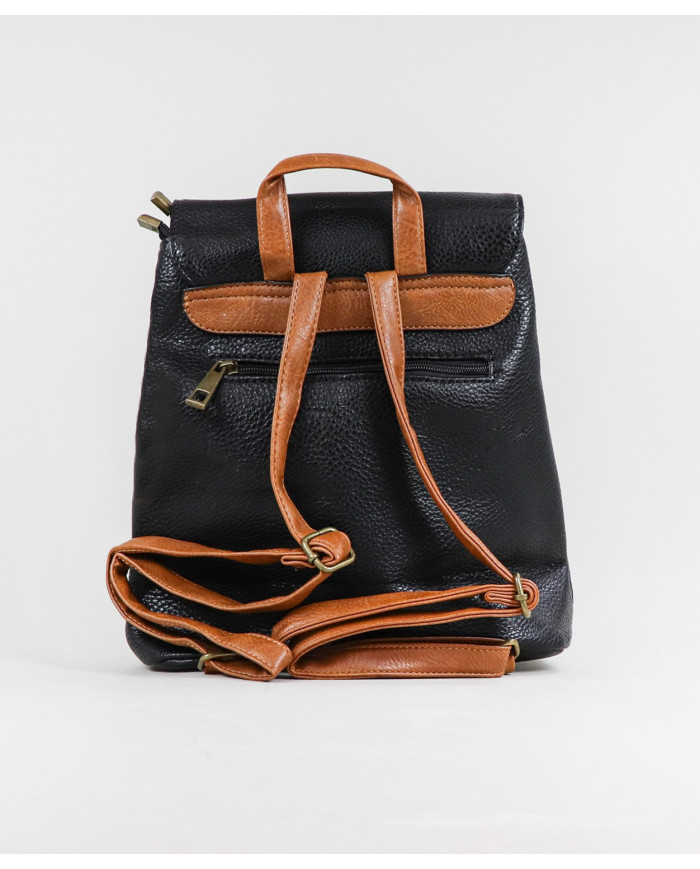 Women's Backpack with Perforated Detail