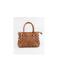 Perforated Women's Bag with Interior Necessaire