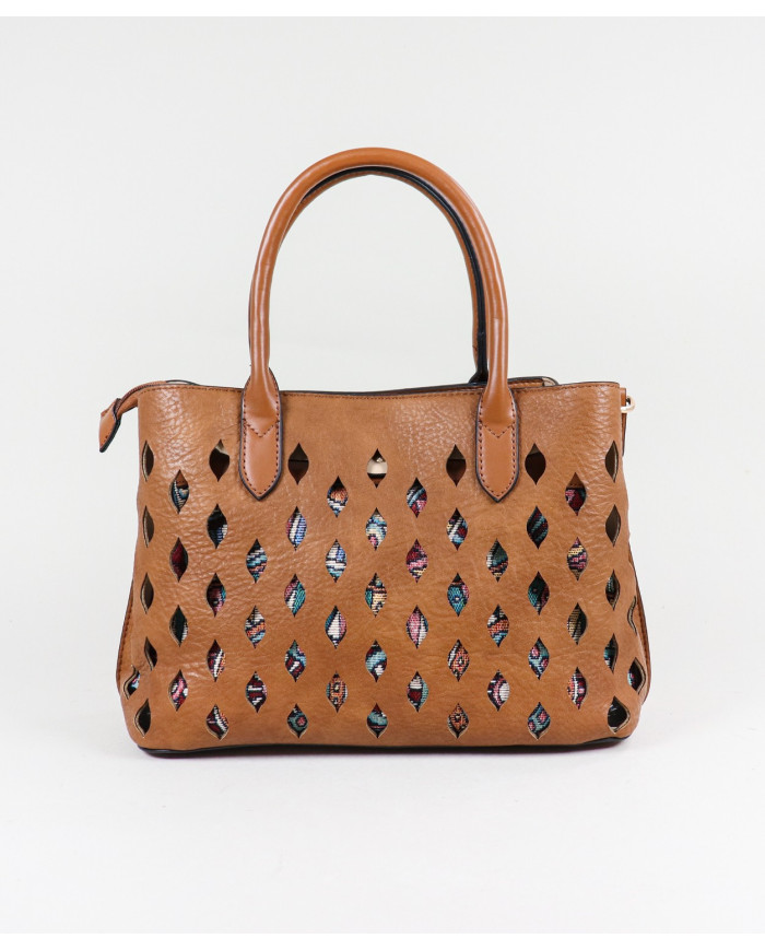 Bolsa de Mujeres Perforadas con Necessaire Interior