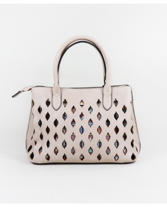 Mala de Mulher Perfurada com Necessaire Interior