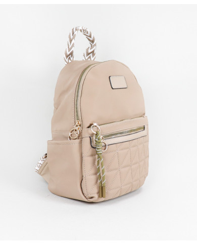 Women's Backpack with Fabric Handles