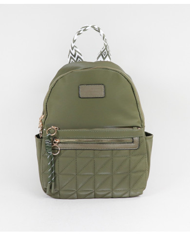 Women's Backpack with Fabric Handles