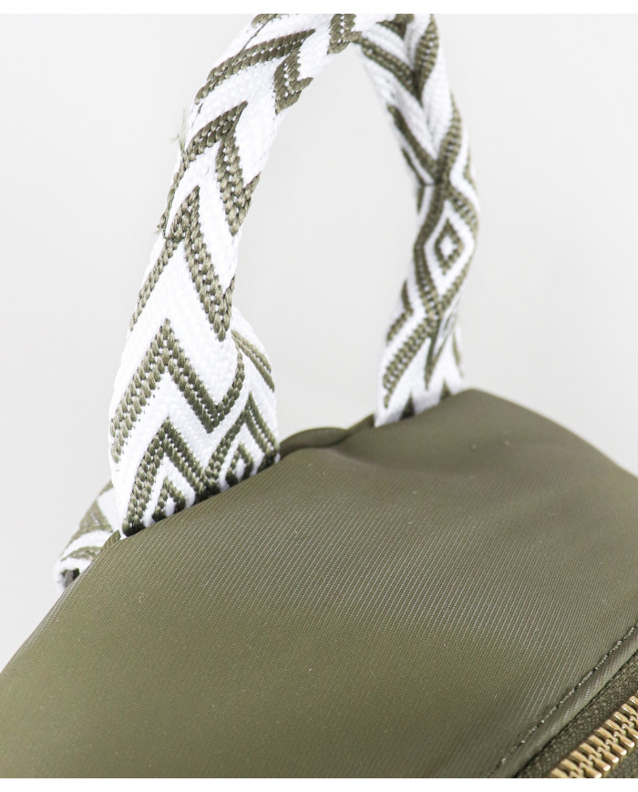 Women's Backpack with Fabric Handles