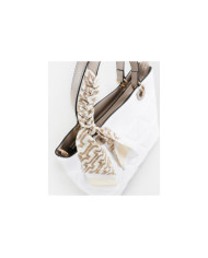 Perforated Women's Bag with Decorative Scarf