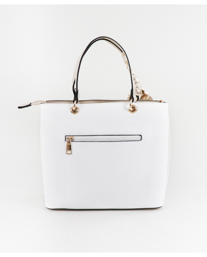 Bolsa de mujeres perforadas con bufanda decorativa