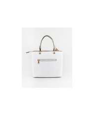 Perforated Women's Bag with Decorative Scarf