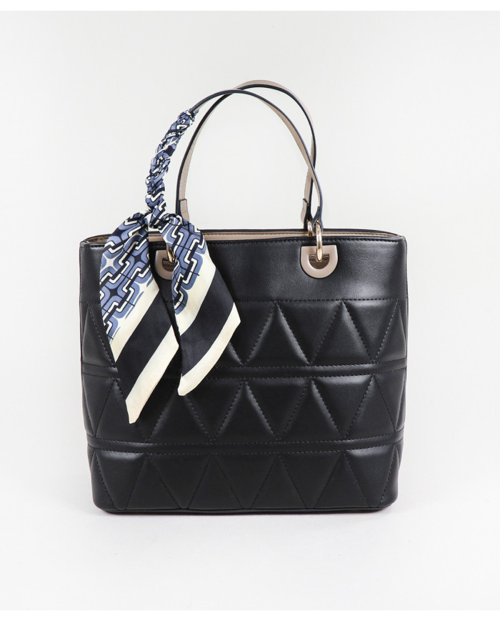 Bolsa de mujeres perforadas con bufanda decorativa