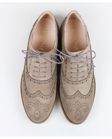 Sapatos Oxford de Senhora Ginova com Atacadores