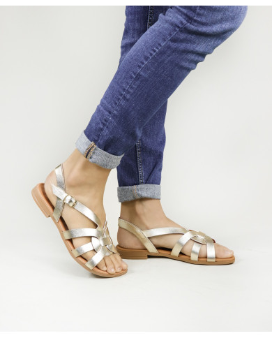 Sandalias de mujeres Ginova con rayas