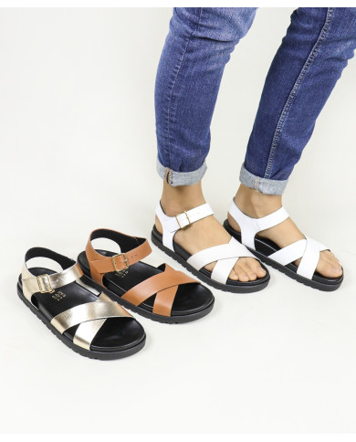 Women's Sandals with Rubber Sole