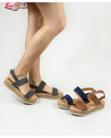 Sandalias de mujeres con tira ajustable