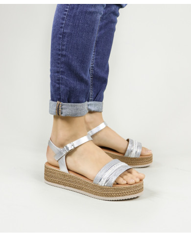Women's Sandals with Strip Decorated