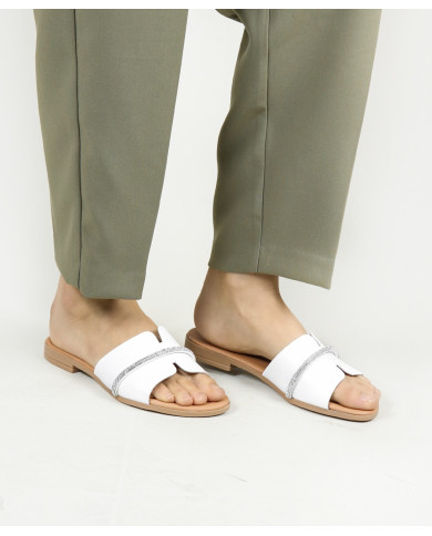 Zapatillas de mujer Ginova con decoración de rayas