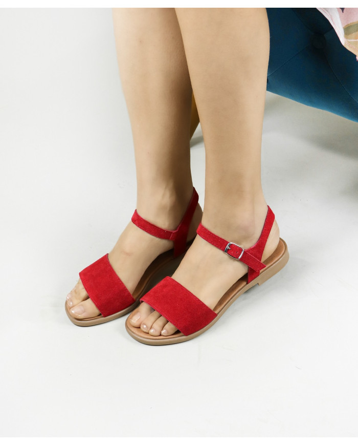 Sandalias de mujeres Ginova en Camurça