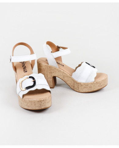 Sandalias de mujer Ginova con decoración de rayas